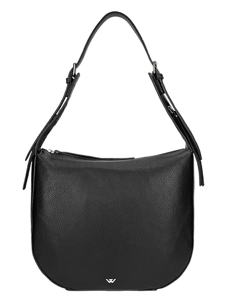 Wojas Skórzana torebka w kolorze czarnym - 33 x 28 x 10 cm rozmiar: onesize