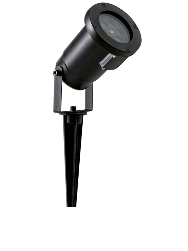 näve Zewnętrzny reflektor LED w kolorze czarnym z projektorem - wys. 38 cm rozmiar: onesize