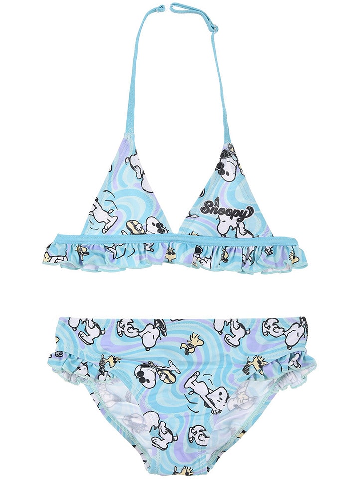 Snoopy Bikini "Snoopy" w kolorze błękitno-białym rozmiar: 116
