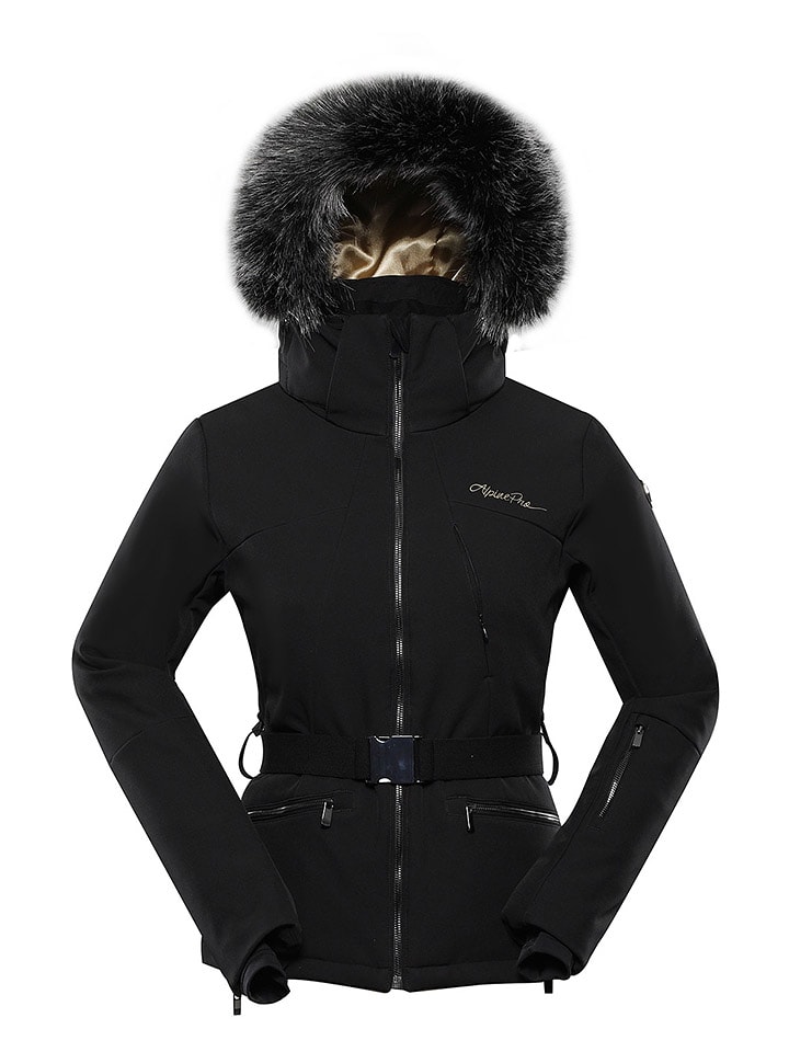 Alpine Pro Kurtka narciarska "Dowela" w kolorze czarnym rozmiar: L