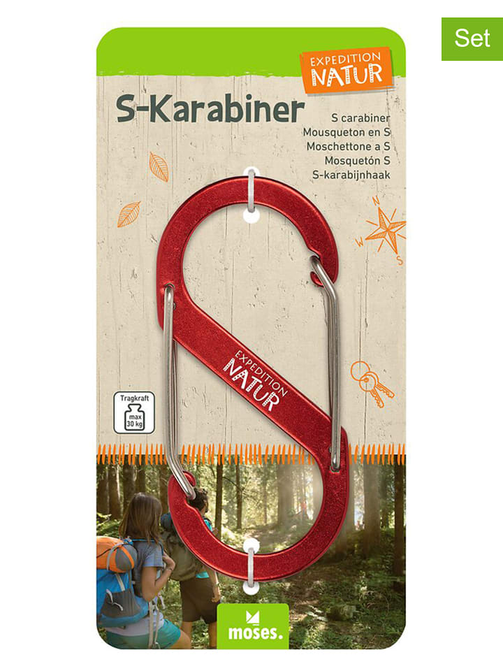 moses. Karabińczyki S (2 szt.) "Expedition Natur" (produkt niespodzianka) rozmiar: onesize