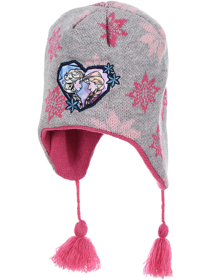 Disney Frozen Czapka "Kraina Lodu" w kolorze szarym rozmiar: 52 cm