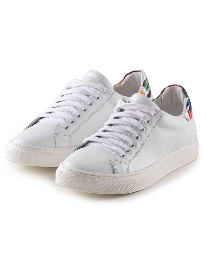 Anna Morellini Skórzane sneakersy "Orena" w kolorze białym rozmiar: 41