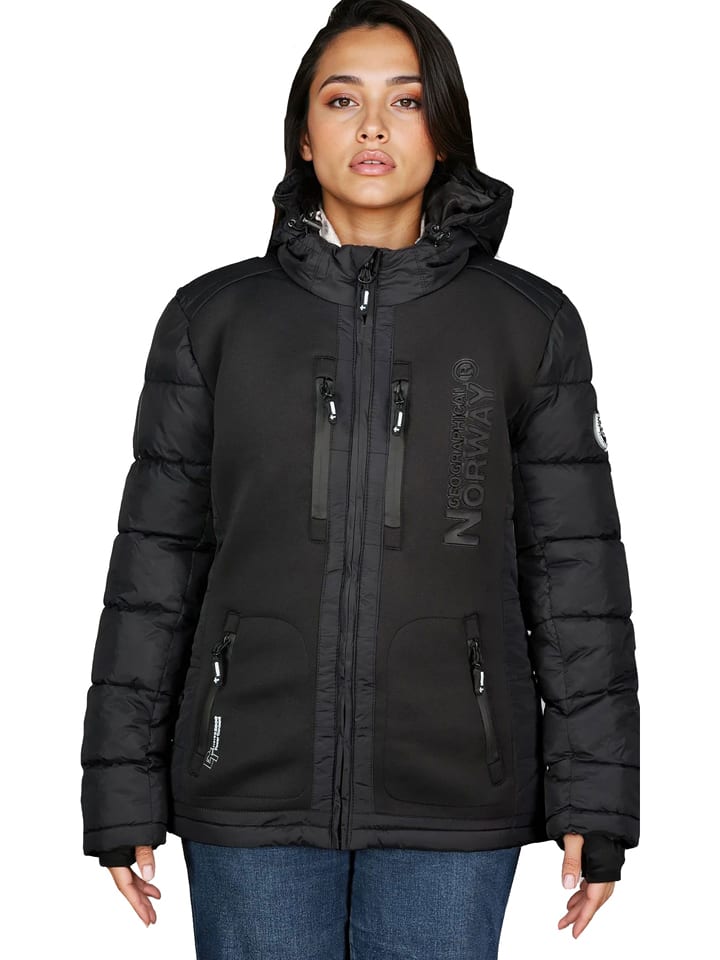 Geographical Norway Kurtka zimowa "Beachwood" w kolorze czarnym rozmiar: M