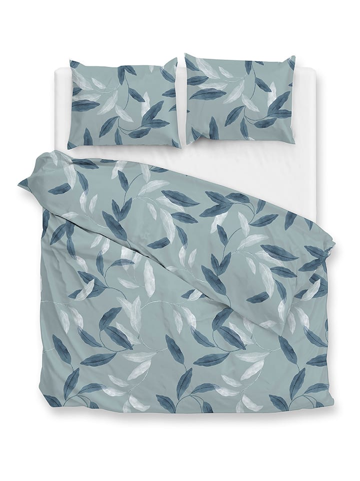 Zo!Home Komplet pościeli flanelowej "Astrid" w kolorze niebieskim rozmiar: 135x200 cm