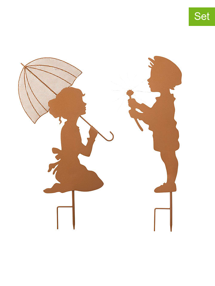 Garden Hero Lampy ogrodowe LED (2 szt.) w kolorze miedzianym rozmiar: onesize