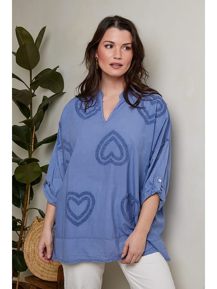 Curvy Lady Bluzka w kolorze błękitnym rozmiar: 40/42