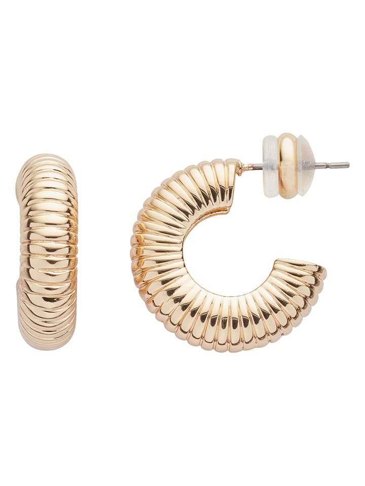 U.S. Polo Assn. Pozłacane kolczyki-kreole rozmiar: onesize