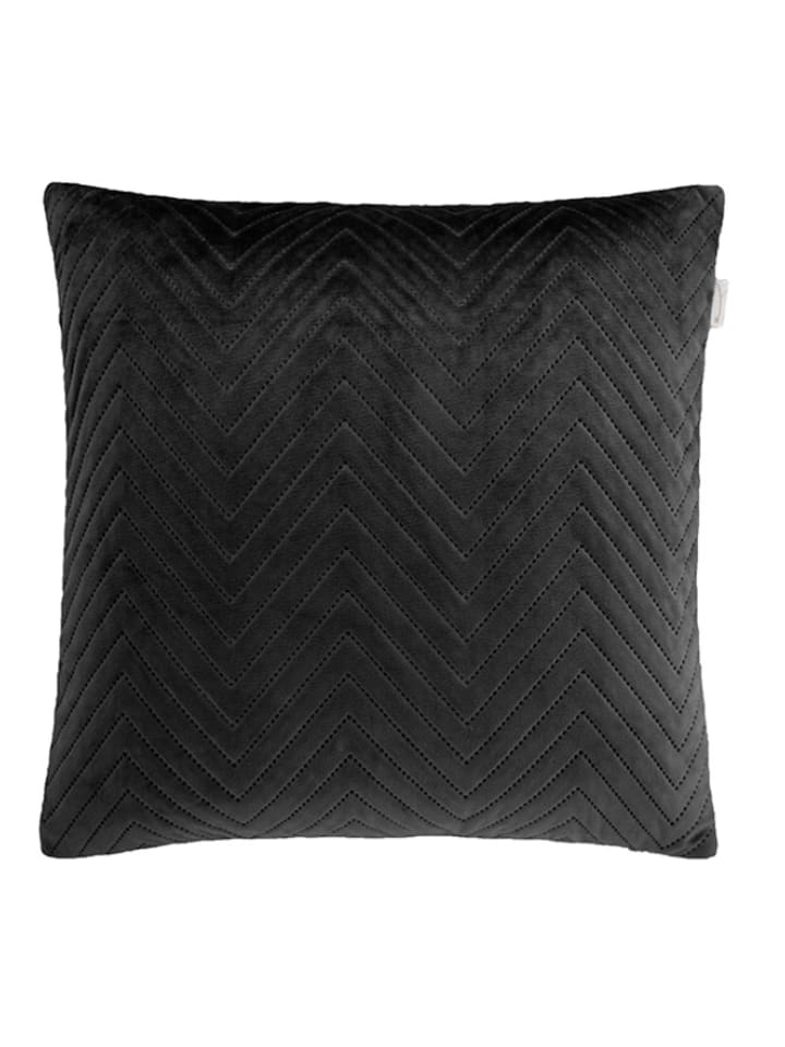 Yellow Dekoracyjna poduszka "Madeline" w kolorze czarnym rozmiar: 50x50 cm
