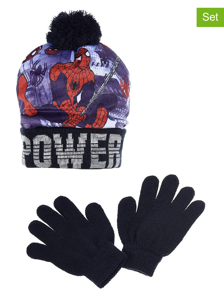 Spiderman 2-częściowy zestaw "Spider-Man" w kolorze granatowym rozmiar: 54 cm