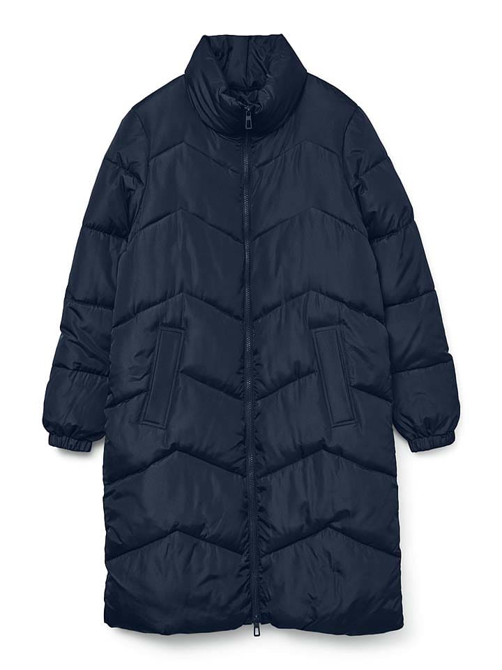 Vero Moda Płaszcz pikowany w kolorze granatowym rozmiar: XS
