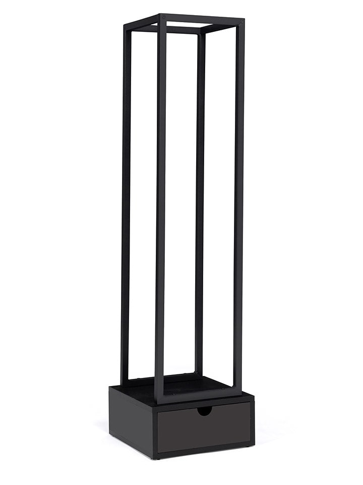 IDOMYA Essentials Stojak w kolorze czarnym na drewno opałowe - 33 x 125 x 33 cm rozmiar: onesize