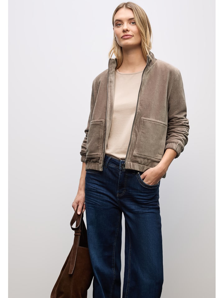 Cecil Kurtka sztruksowa w kolorze szarobrązowym rozmiar: 40