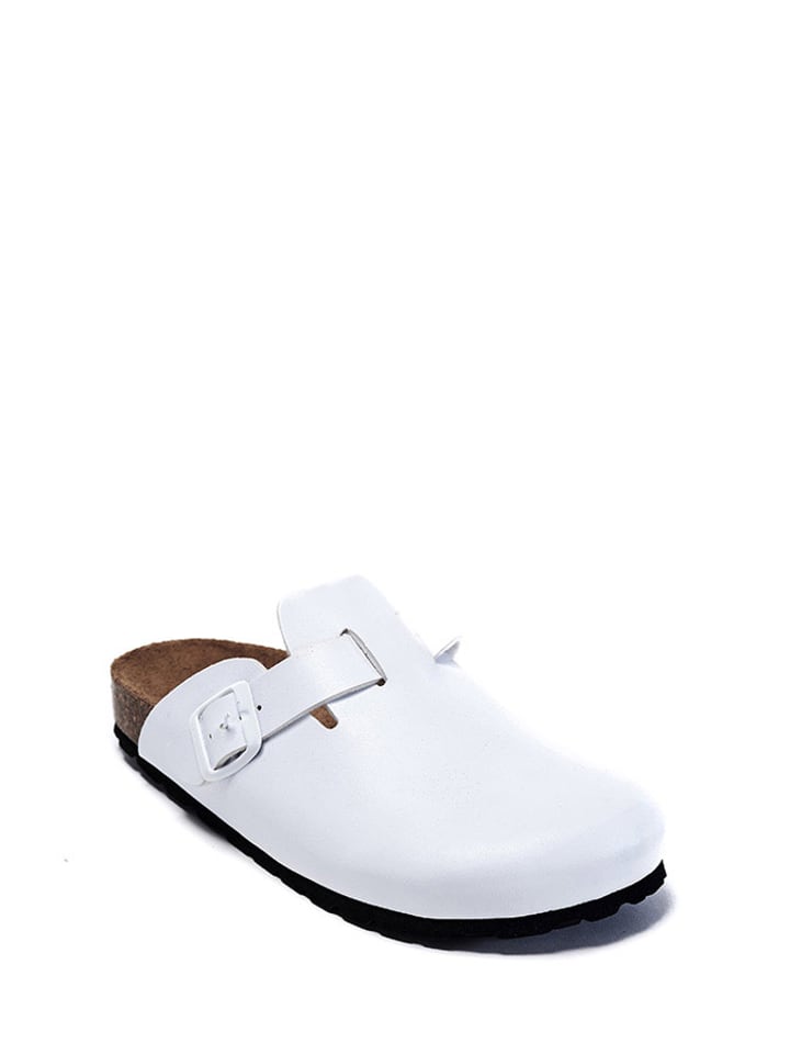 Mandel Skórzane chodaki w kolorze białym rozmiar: 43