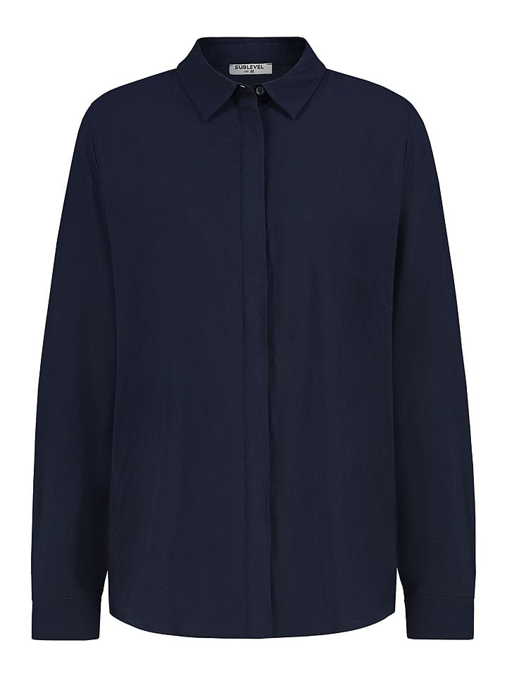 Sublevel Bluzka w kolorze granatowym rozmiar: L