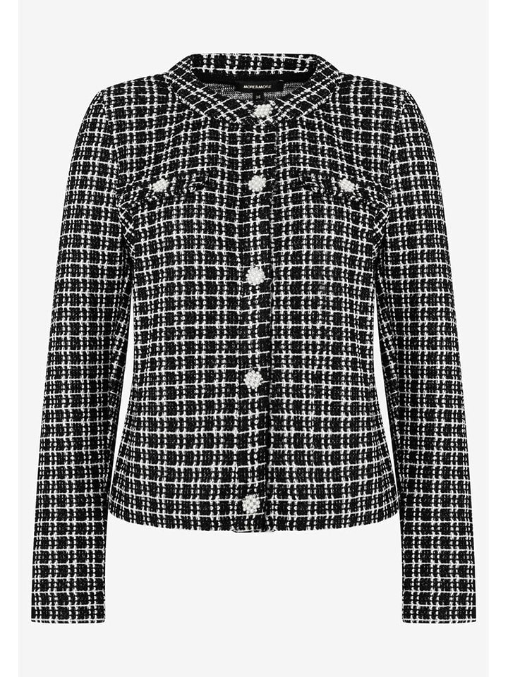 More & More Kurtka przejściowa w kolorze czarno-białym rozmiar: 34