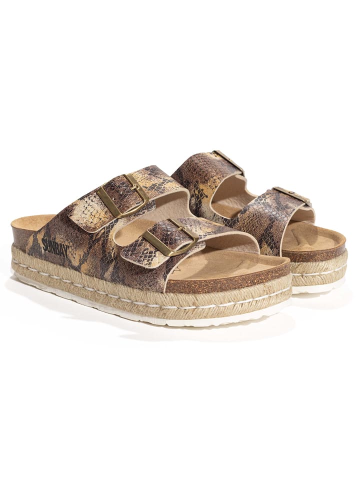 Sunbay Klapki w kolorze złoto-beżowym rozmiar: 41