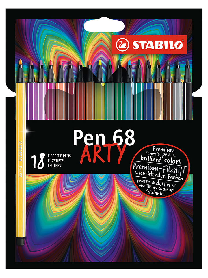 STABILO Mazaki (18 szt.) "STABILO Pen 68-ARTY" rozmiar: onesize