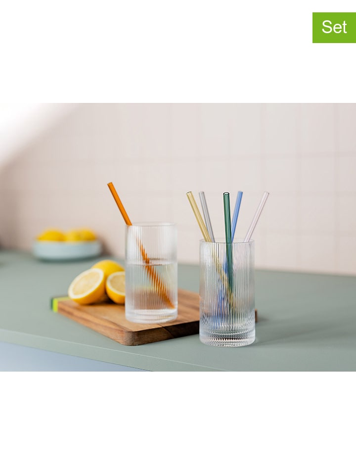 Remember Słomki (6 szt.) w różnych kolorach - wys. 21 x Ø 0,8 cm rozmiar: onesize