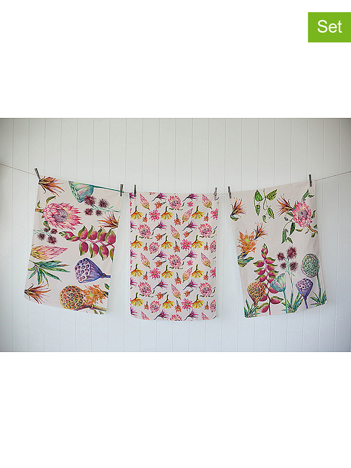 Madre Selva Ściereczki (3 szt.) ze wzorem do naczyń - 70 x 50 cm rozmiar: onesize