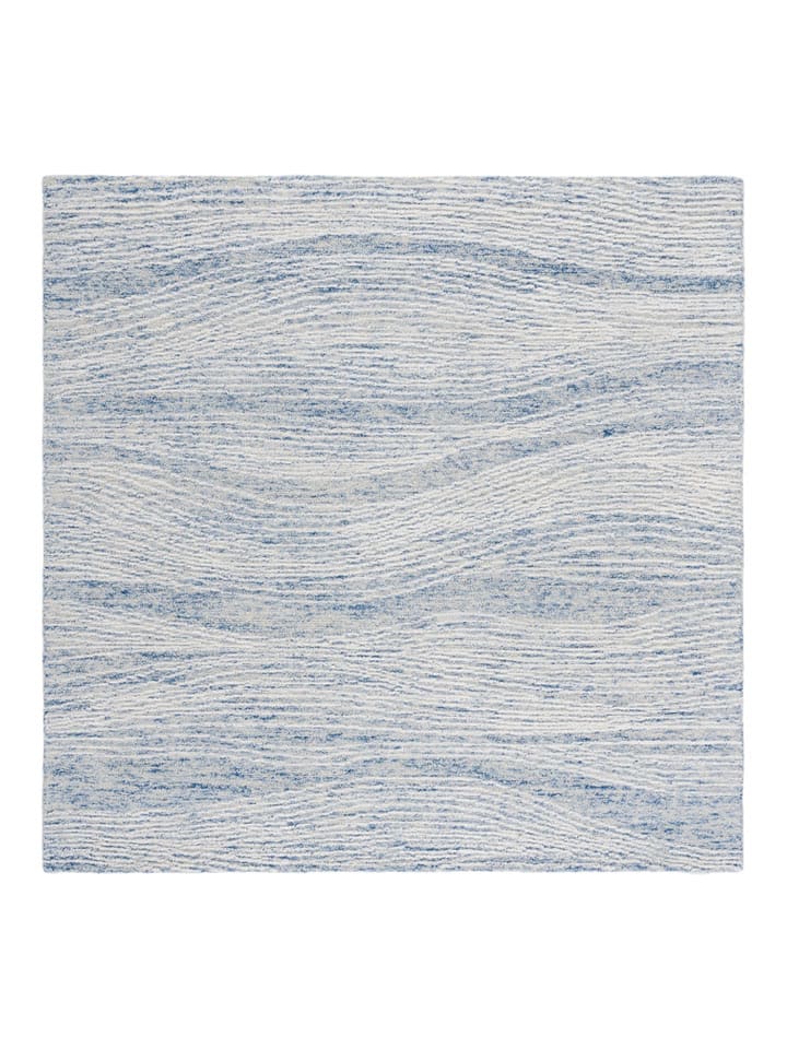 Safavieh Wełniany dywan "Metro" w kolorze niebieskim rozmiar: 122x122 cm