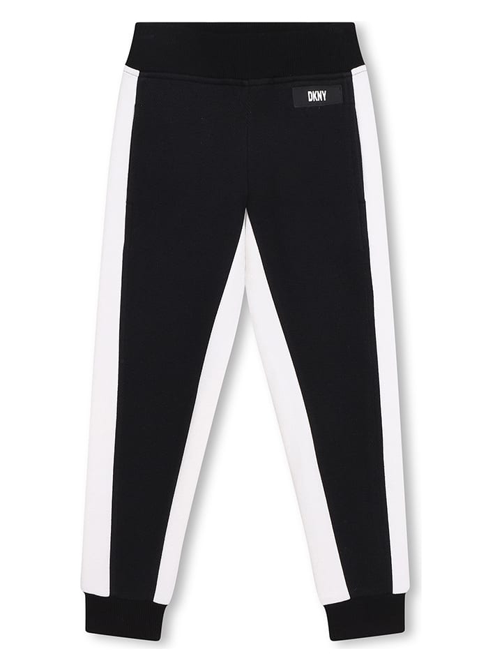 DKNY Spodnie dresowe w kolorze biało-czarnym rozmiar: 176
