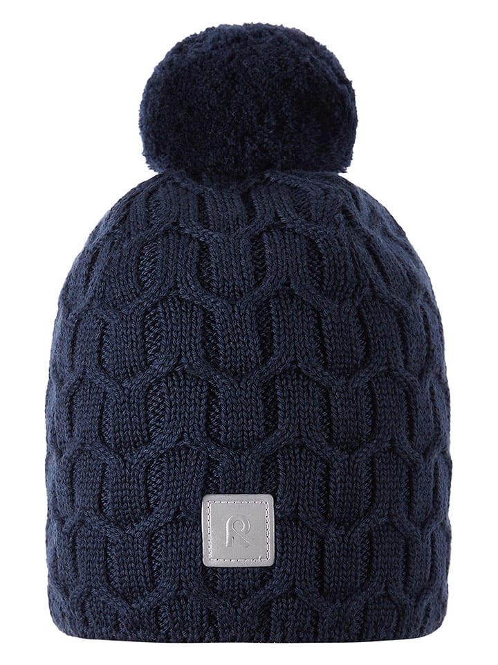 Reima Wełniana czapka "Nyksund" w kolorze granatowym rozmiar: 54 cm