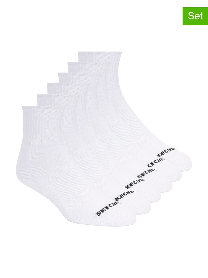 Skechers Skarpety (12 par) w kolorze białym rozmiar: 43-46