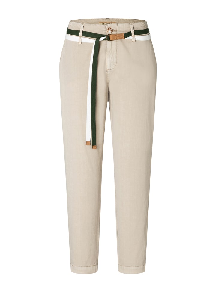 Timezone Spodnie "Lizbeth" w kolorze beżowym rozmiar: W31