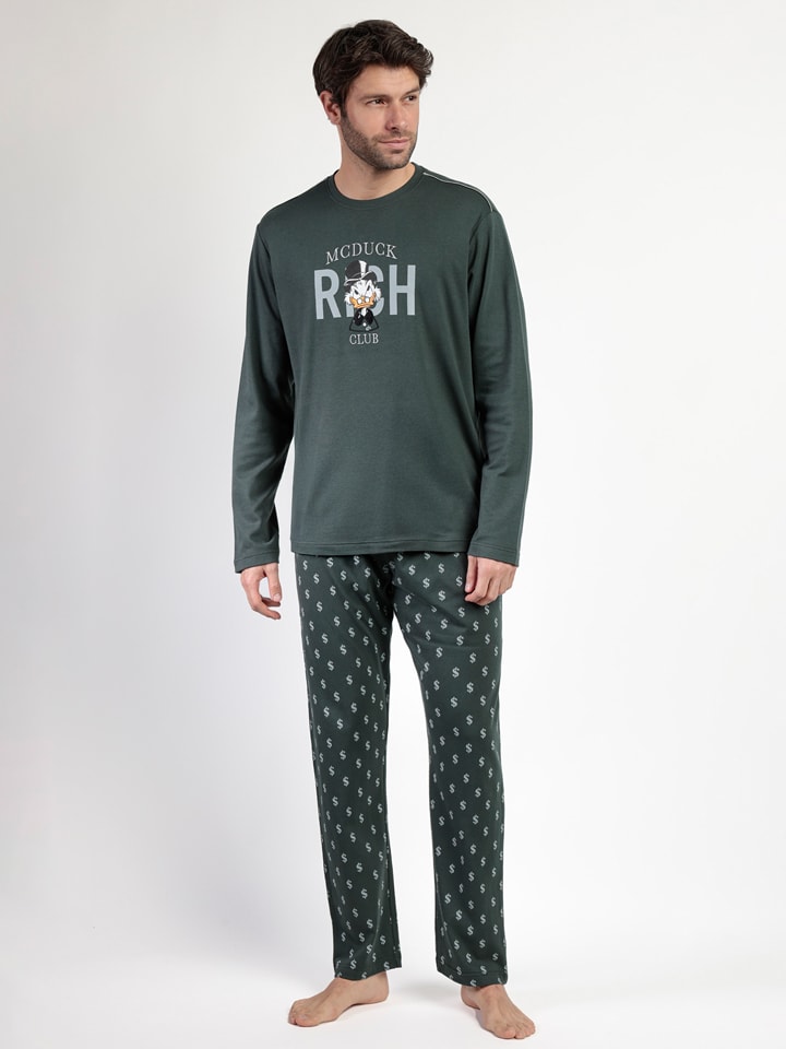 Disney Piżama "Disney" w kolorze ciemnozielonym rozmiar: S