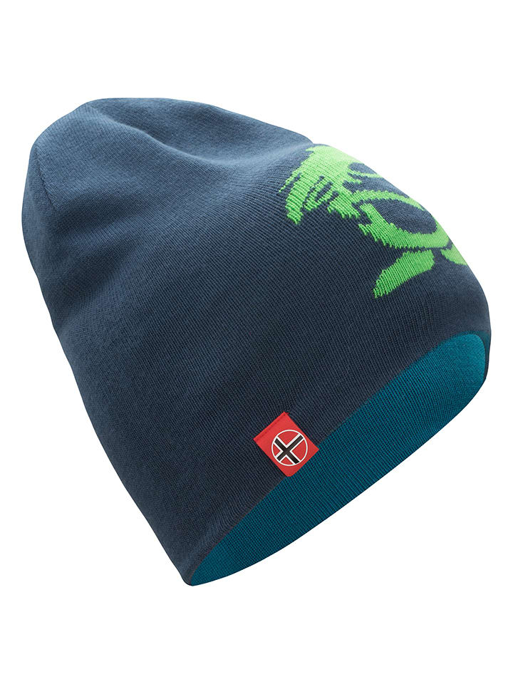 Trollkids Dwustronna czapka beanie "Troll" w kolorze niebiesko-granatowym rozmiar: 48-52 cm