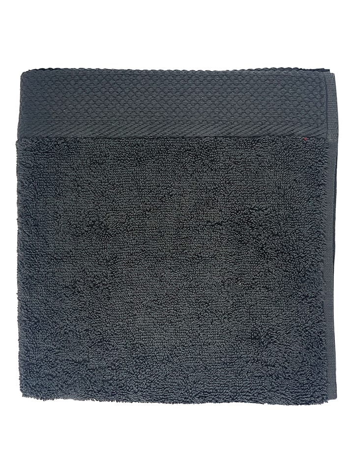Soft by Perle de Coton Ręcznik "Epo" w kolorze antracytowym do rąk rozmiar: 100x180 cm
