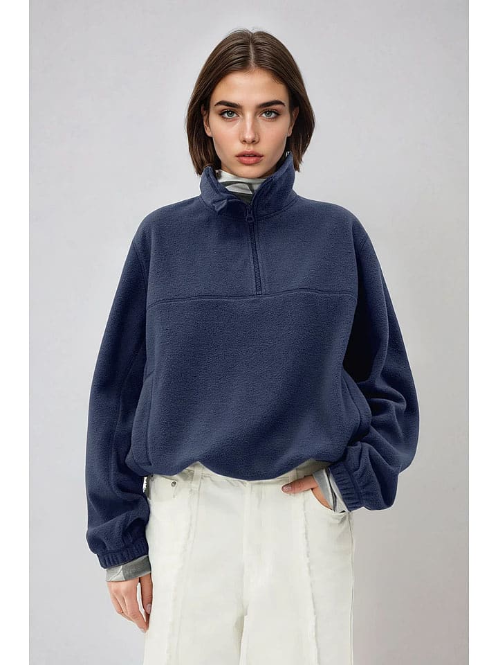 Weekday Bluza w kolorze granatowym rozmiar: L