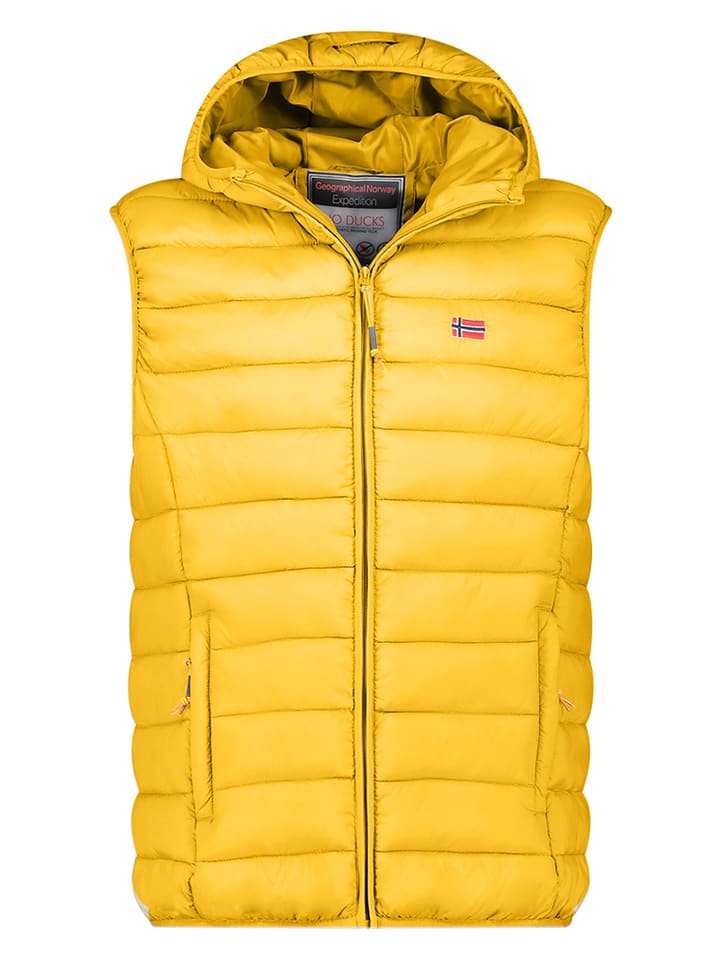 Geographical Norway Kamizelka pikowana "Vamigolor" w kolorze żółtym rozmiar: 128