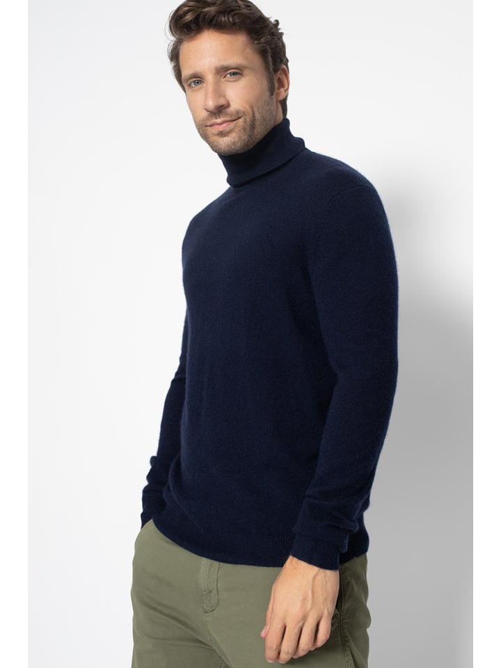 Perfect Cashmere Kaszmirowy golf "Trevor" w kolorze granatowym rozmiar: XL