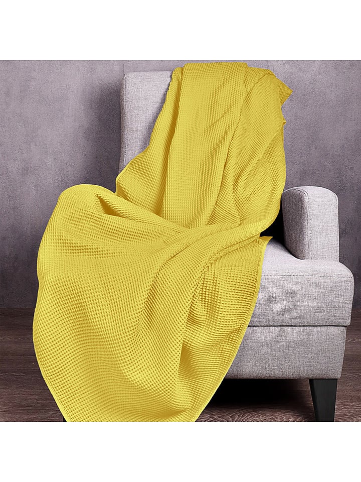 Benetton Pled w kolorze żółtym rozmiar: 140x190 cm