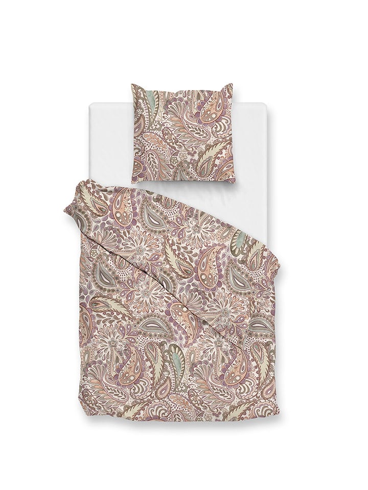 Zo!Home Komplet pościeli w kolorze zielono-fioletowym rozmiar: 200x220 cm