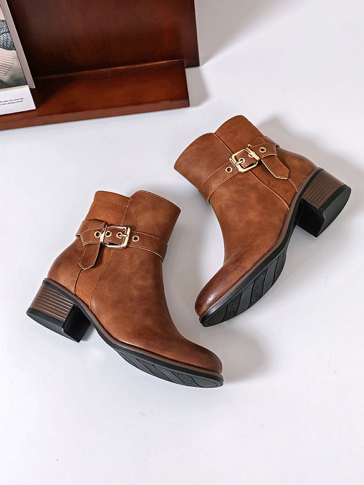 Sixth Sens Botki w kolorze jasnobrązowym rozmiar: 39