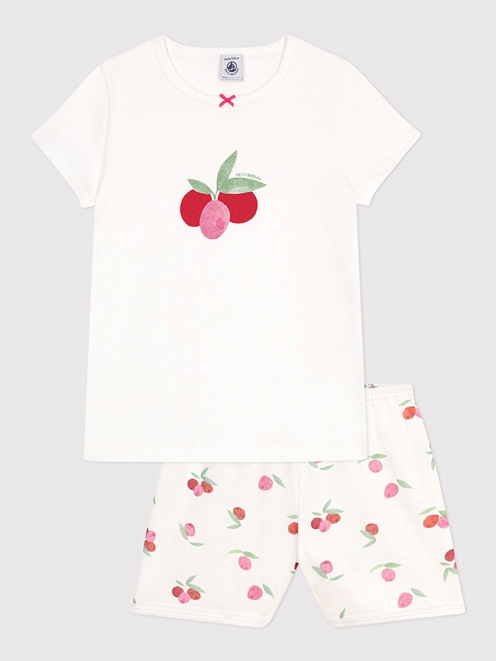 PETIT BATEAU Piżama w kolorze białym rozmiar: 86