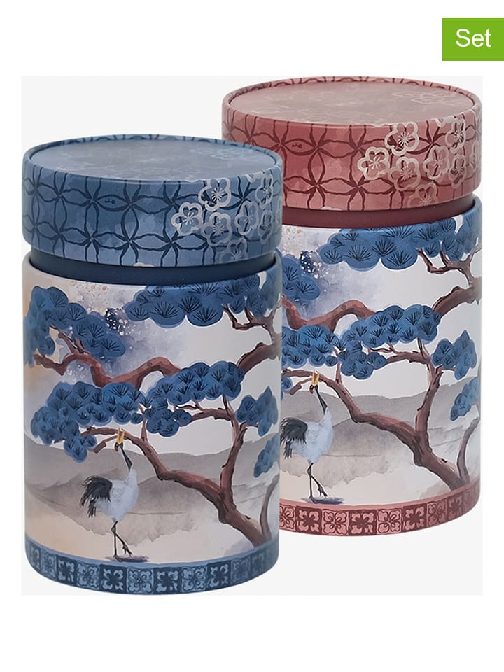 Eigenart Puszki (2 szt.) "Crane" w kolorze czerwono-niebieskim na herbatę - 125 g rozmiar: onesize