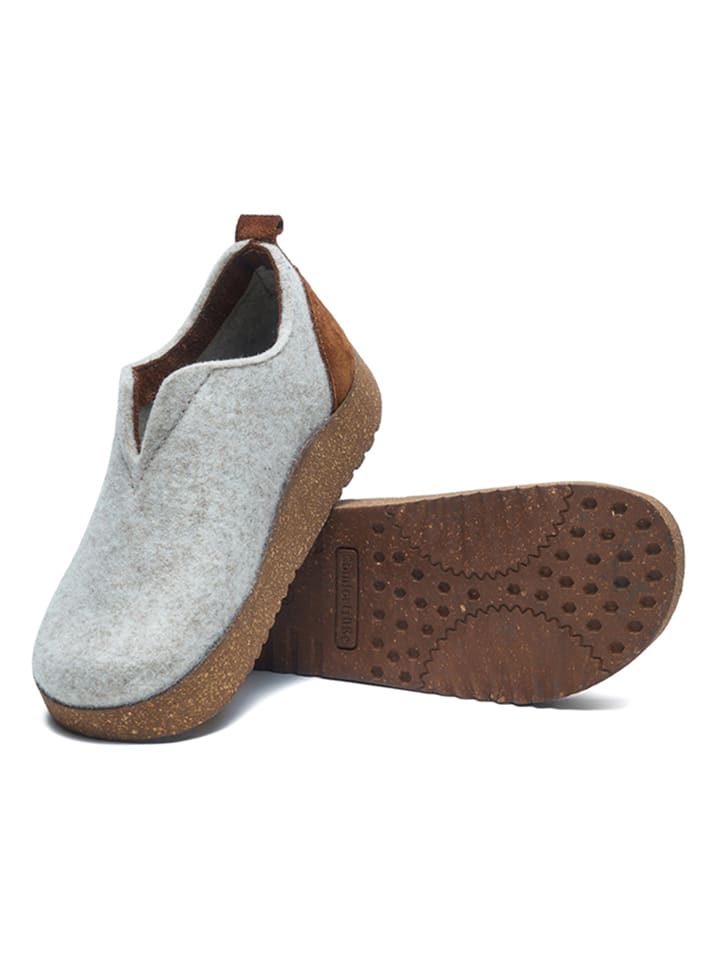 Comfortfusse Wełniane kapcie w kolorze szarym rozmiar: 44