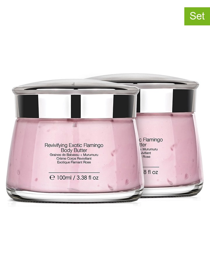 Symbiosis Masła do ciała (2 szt.) "Revivifying Exotic Flamingo" - po 100 ml rozmiar: onesize
