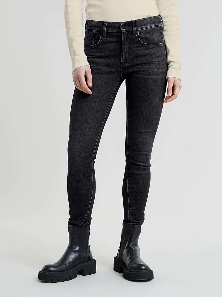 G-Star Dżinsy - Skinny fit - w kolorze ciemnoszarym rozmiar: W25/L32