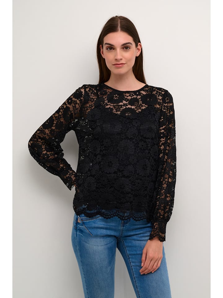 Kaffe Bluzka "Shuri" w kolorze czarnym rozmiar: XL