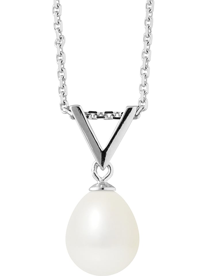 Pearline Srebrny naszyjnik z zawieszką - dł. 42 cm rozmiar: onesize