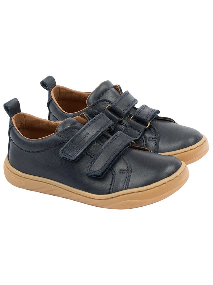 POM POM Skórzane buty w kolorze granatowym do chodzenia na boso rozmiar: 29