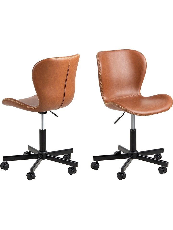 Actona Krzesło biurowe "Batilda" w kolorze jasnobrązowym - 48 x 87 x 54 cm rozmiar: onesize