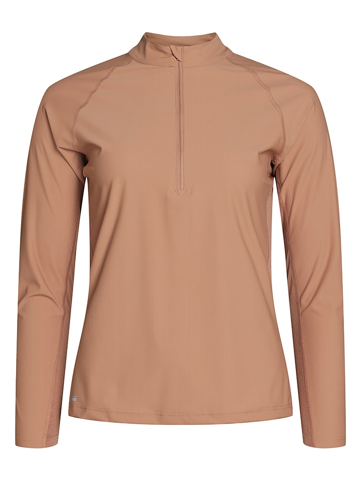 Rethinkit Koszulka funkcyjna "Verbier" w kolorze jasnobrązowym rozmiar: M