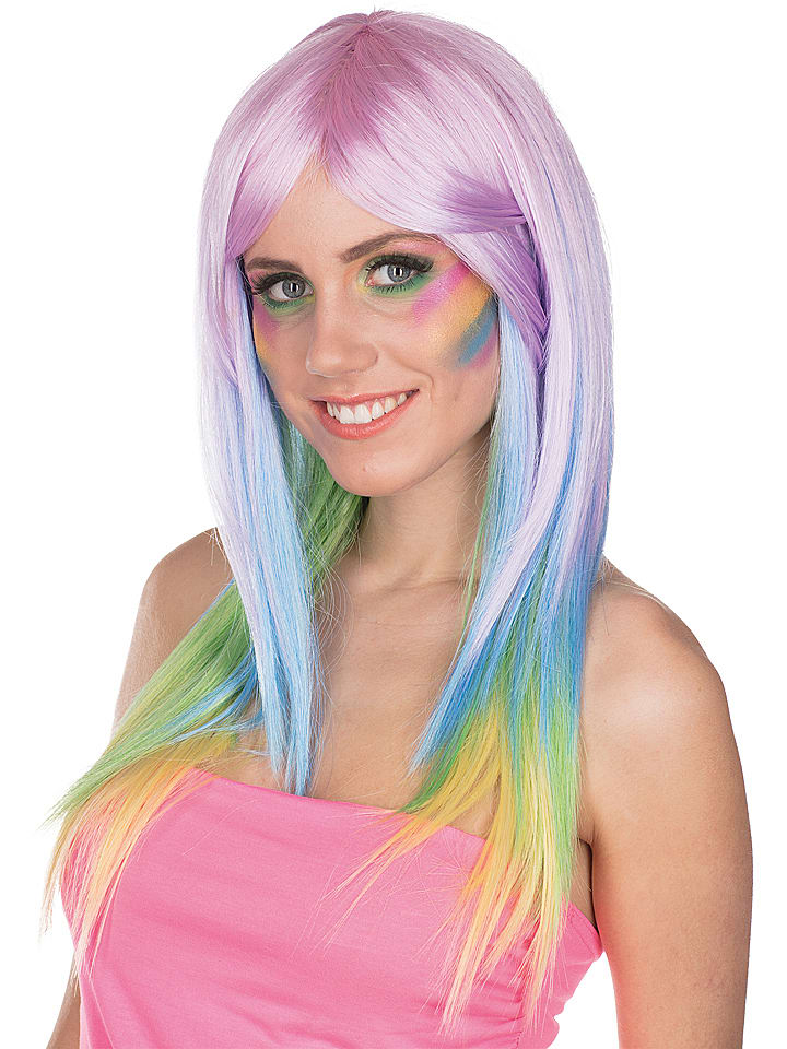 Rubie`s Peruka "Rainbow" z kolorowym wzorem rozmiar: onesize