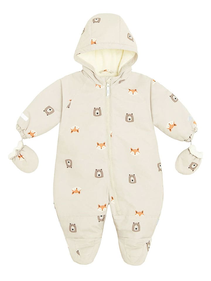 COOL CLUB Kombinezon zimowy w kolorze biało-jasnobrązowym rozmiar: 80